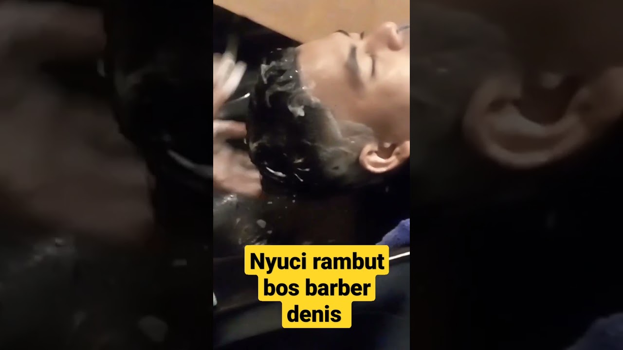 cuci rambut dlu pengen di manja bos barber denis @barbershopmulya5728 #barbershopdenis