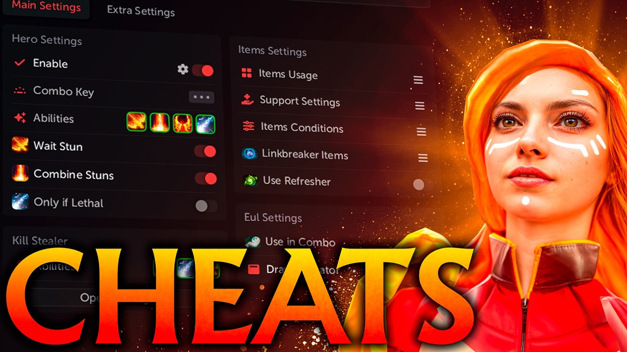 Lina with cheats showed insane skill and burned everyone! Umbrella Dota 2