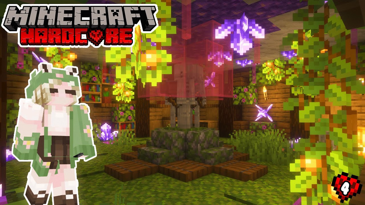 Fairycore XP Farm Build in Hardcore Minecraft 💗