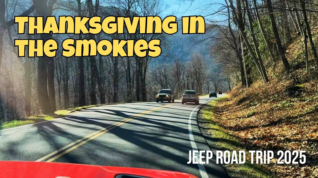 Scenic Fall Drive Through the Great Smoky Mountains | US Hwy 441 / Newfound Gap Road Jeep Adventure