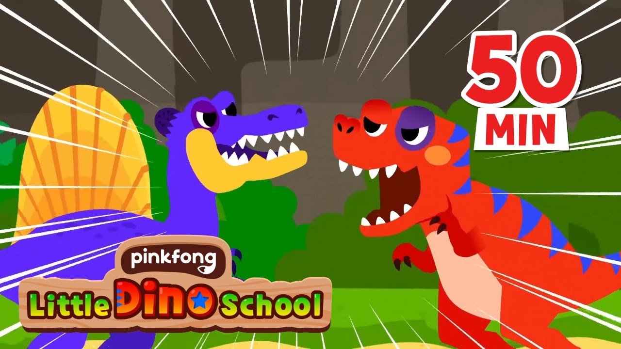 [TV for Kids] 2D Dinosaurs Songs Full Playlist | Super Simple Songs | Pinkfong Dinosaurs for Kids