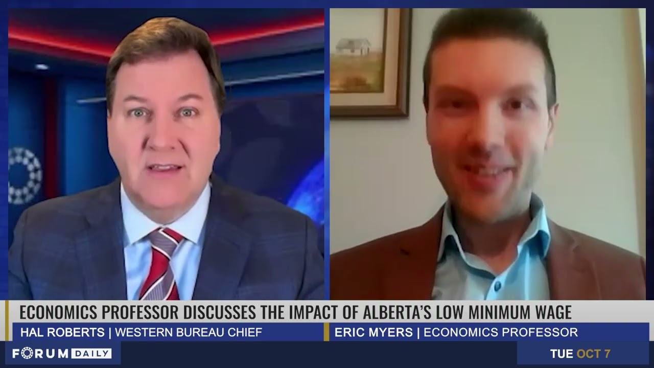 Analyzing Alberta's $15/hr minimum wage which is the lowest in Canada