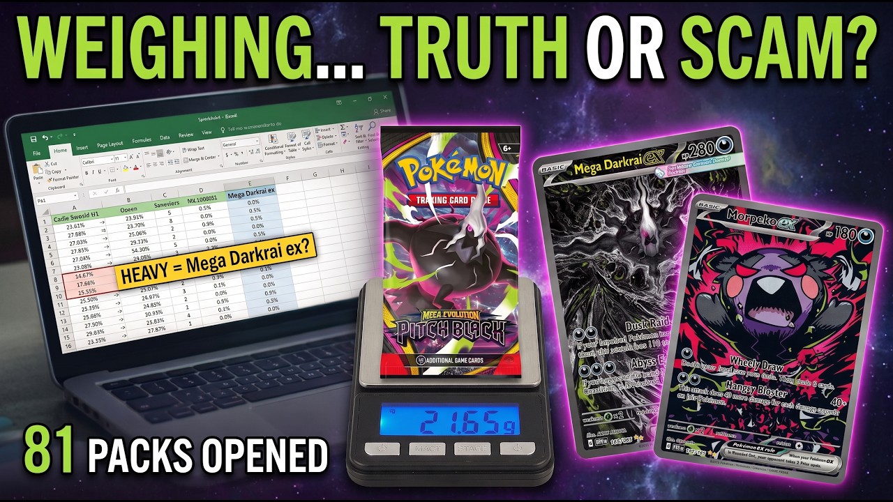 I Weighed 81 PITCH BLACK Packs So You Don't Have To!