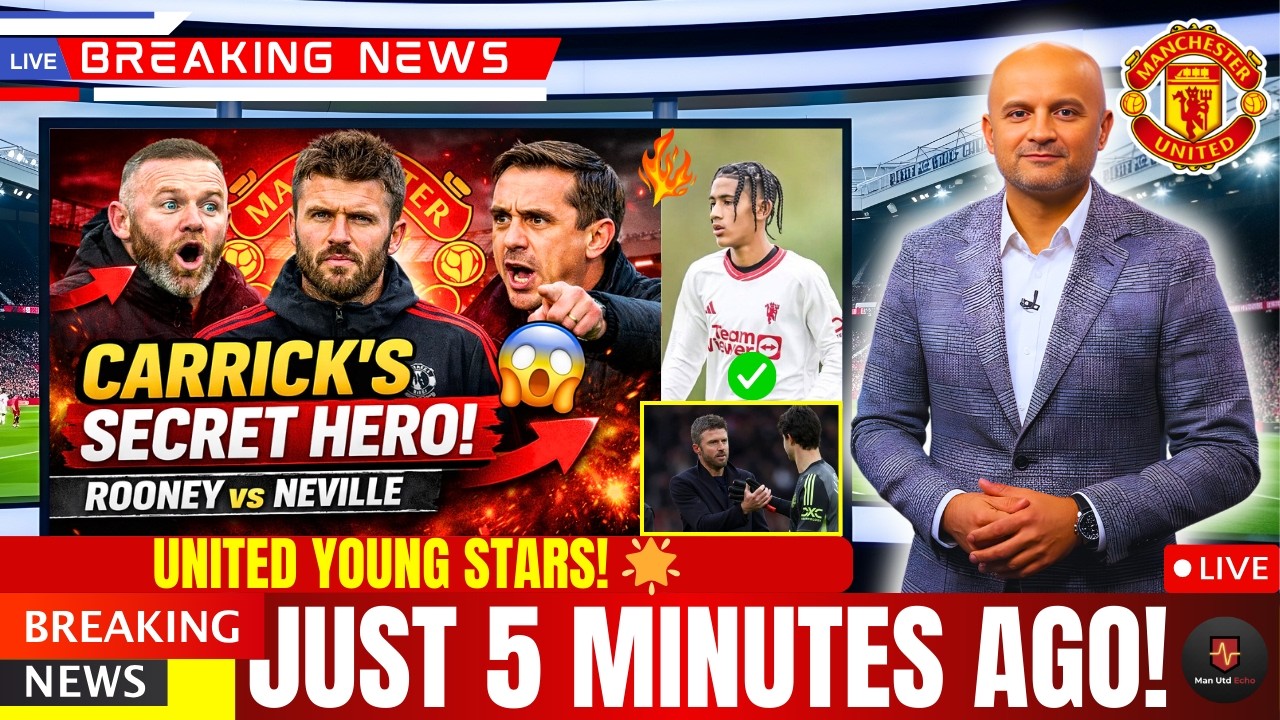 🚨 CARRICK’S TRAINING HERO REVEALED ✅ JJ GABRIEL PROMOTED | ROONEY VS NEVILLE CLASH |  MAN UTD NEWS