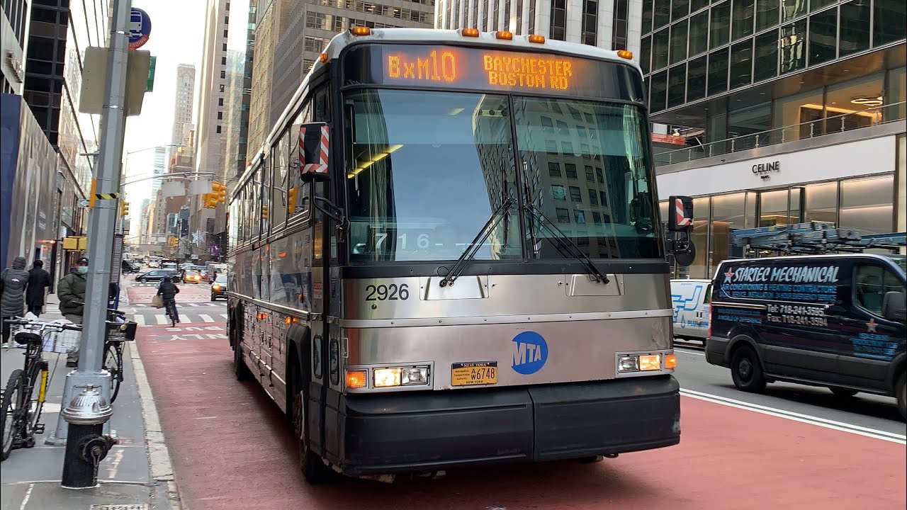2002 MCI D4500 2926 BxM8 & BxM10 Express Buses At 5th Av & 58th St & Madison Av & 59th St
