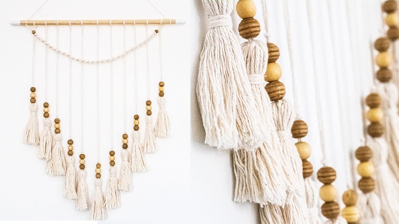 SUPER EASY BOHO MACRAME WALL HANGING - TUTORIAL | CJ Design by Daniis Ways