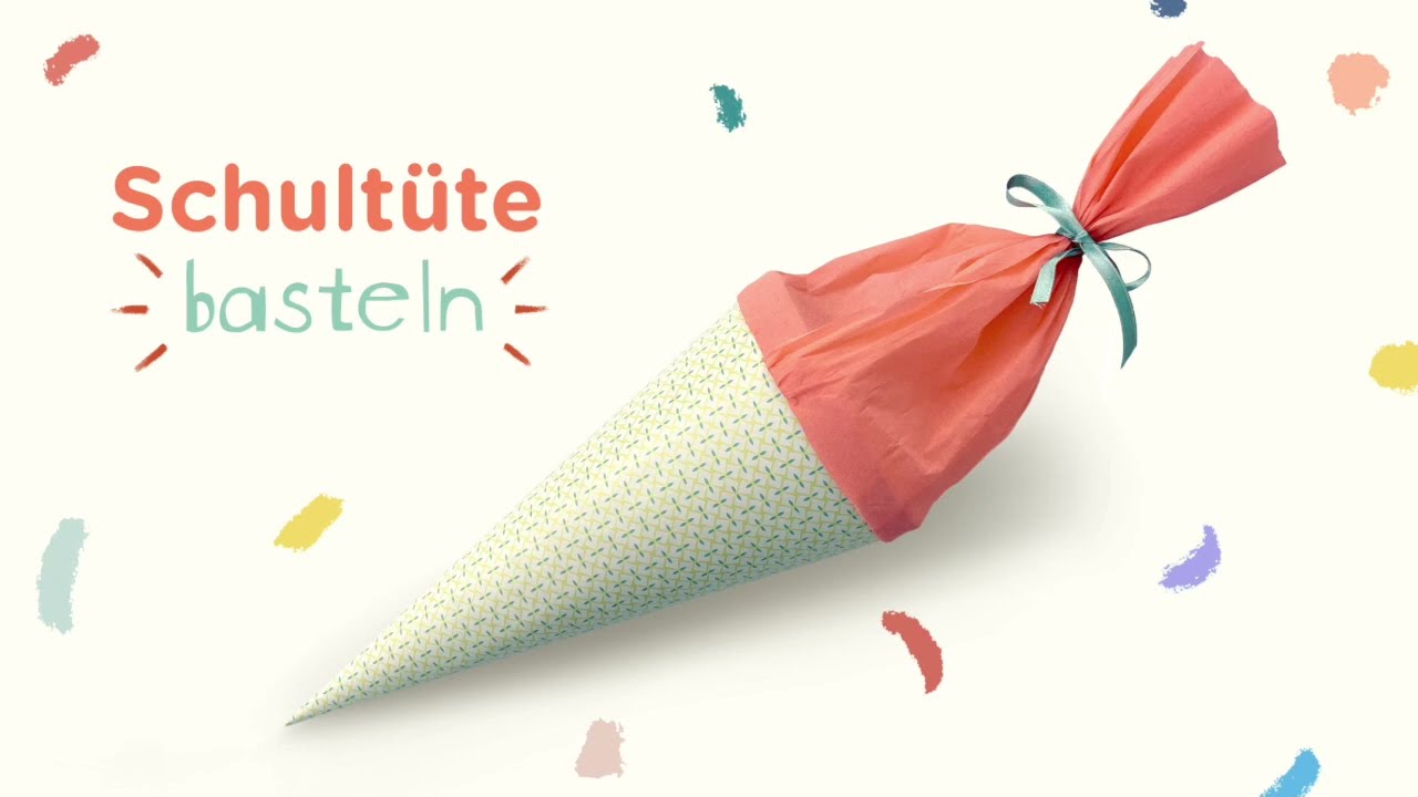 Einfache Bastelanleitung für Schultüte