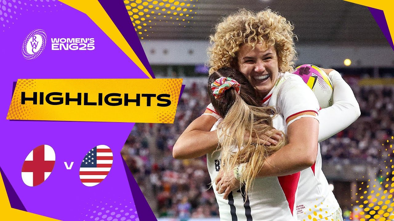 Red Roses run riot in opener 🔥 | England v USA | Rugby World Cup 2025 | Highlights