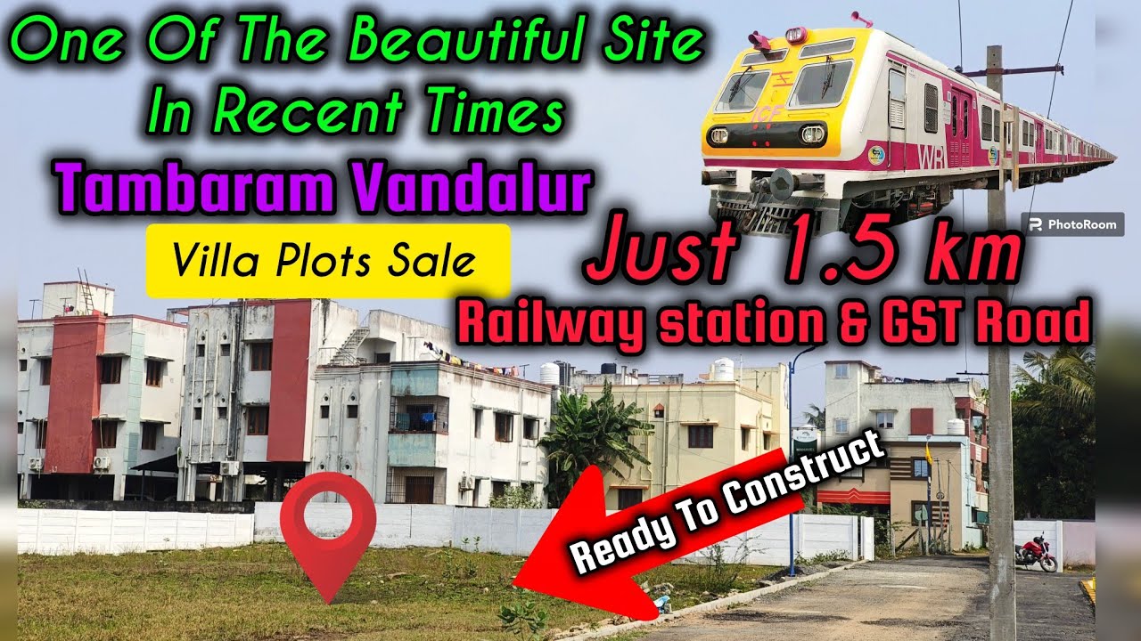 🤯Gst Road & Railway பக்கத்துல Villa Plots Sale in Vandalur Tambaram | READY to construct | Rare Site