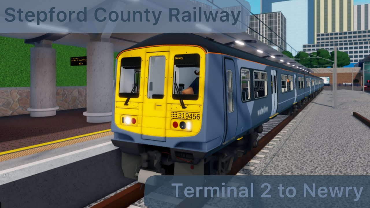 SCR v2.3.2 - Terminal 2 to Newry timelapse - Class 319  Dusty Bin