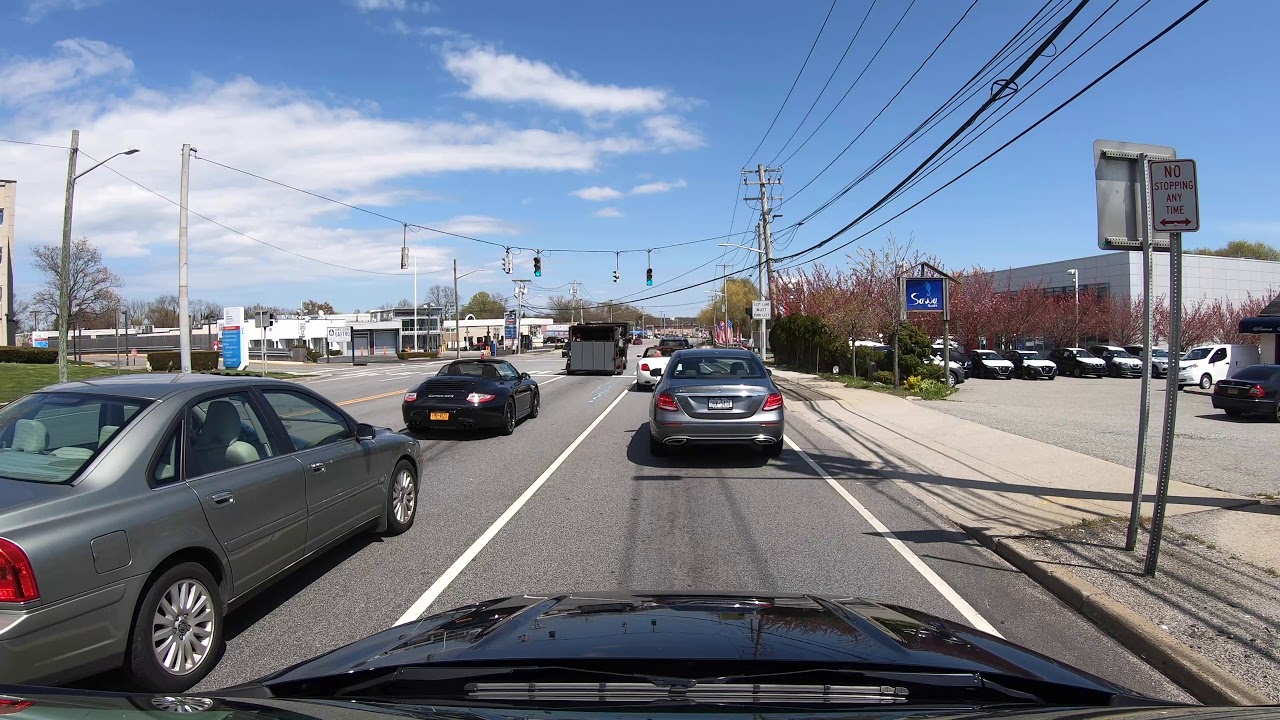 ⁴ᴷ⁶⁰ NY State of Emergency : Driving Jericho and Syosset, Nassau, Long Island (April 25, 2020)