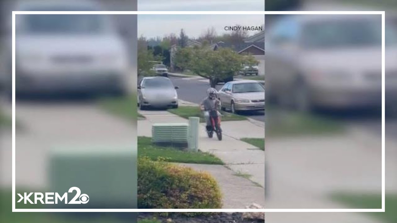 Driver arrested after allegedly hopping curb to chase child on an electric bike in Spokane County