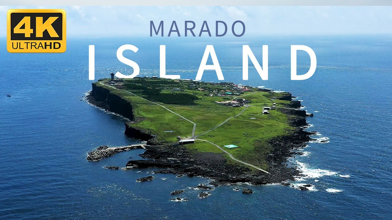 [4K] 드론으로 찍은 마라도 전경 🏝️ | Drone shot in Marado, Korea