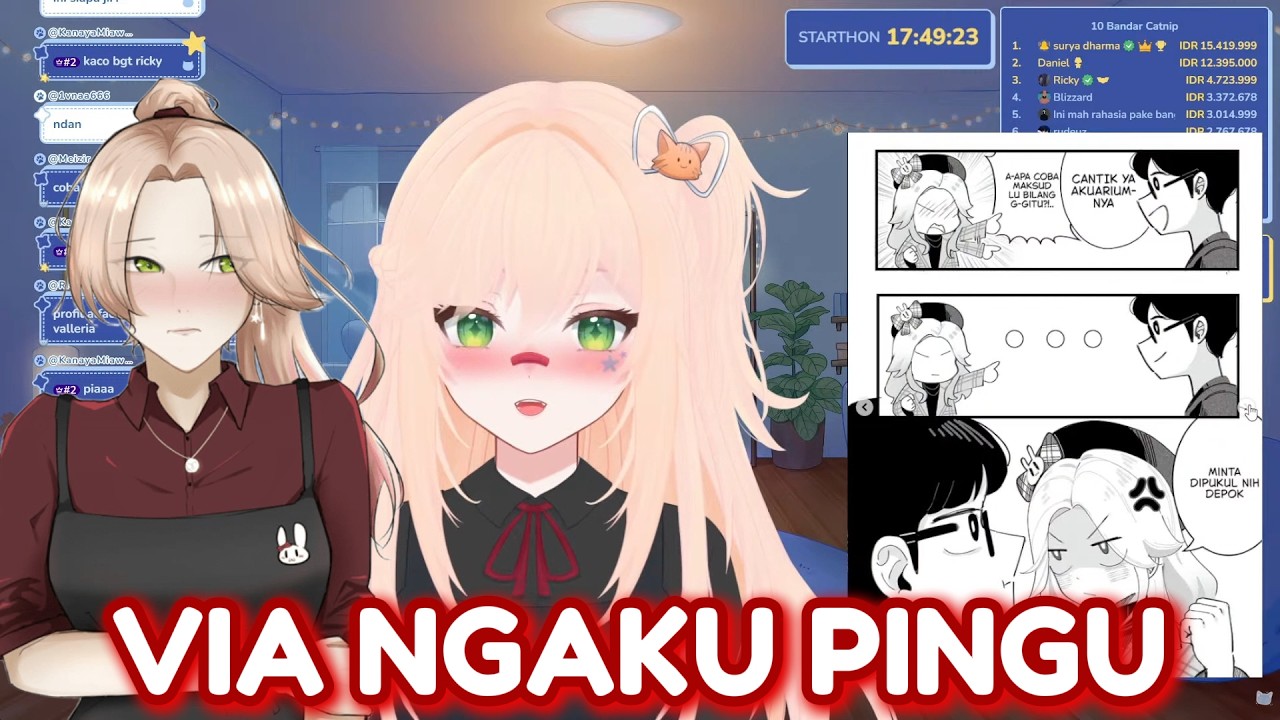 Viaa liat, kamu di cosplay-in sama pingu & di rp-in manga buatan bang lamy