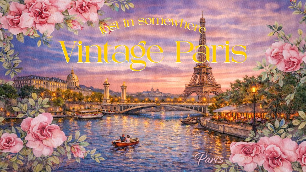 𝐕𝐢𝐧𝐭𝐚𝐠𝐞 𝐏𝐚𝐫𝐢𝐬 💕 Happy French Jazz &mdash; Golden Hour by the Seine | Good Mood