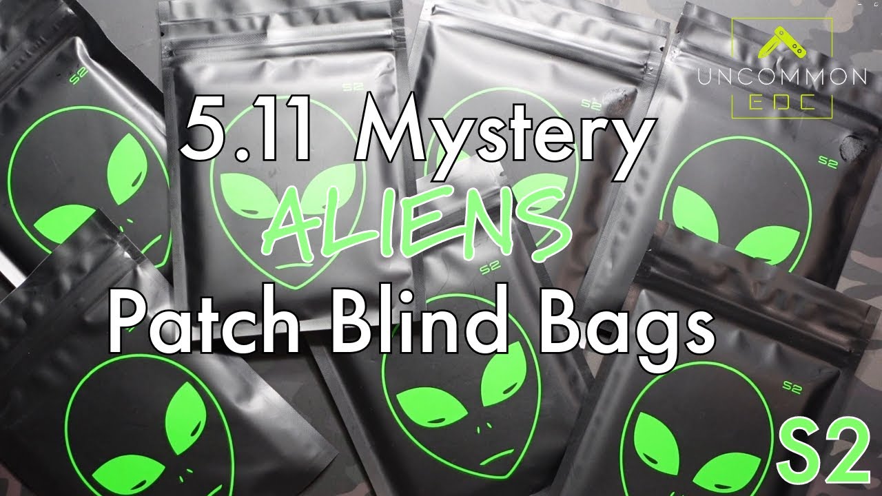 Opening 7 5.11 Mystery Alien Blind Pack Patches Series 2