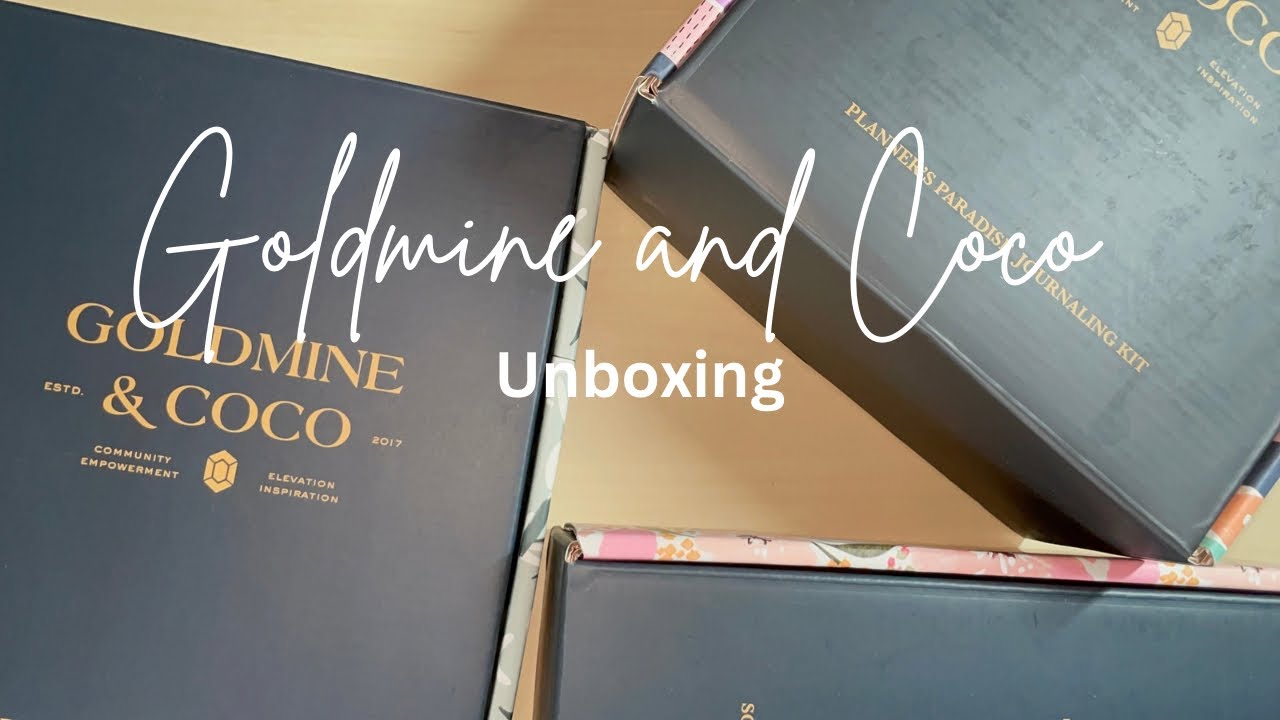 Goldmine & CoCo Haul || Journal Kits Unboxing || Just Joia