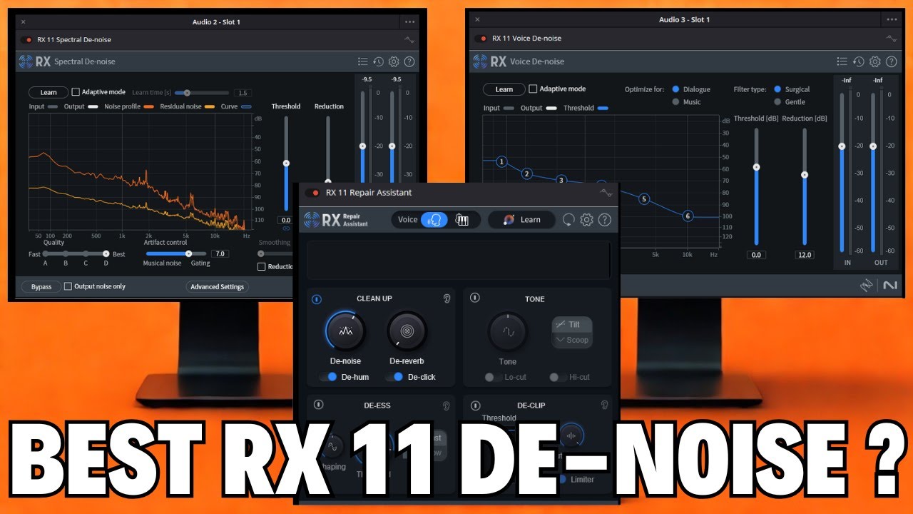 Which Works Best? Spectral De Noise | Voice De Noise  or Repair Assistant