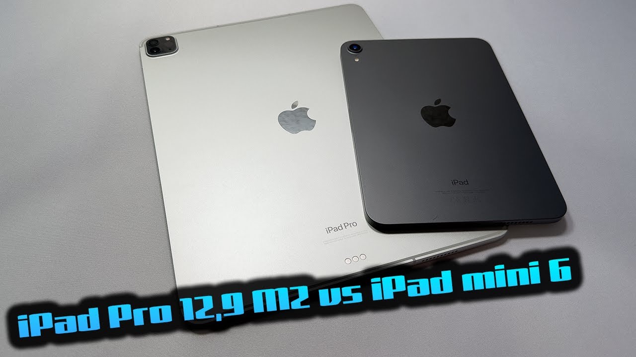 Comparo el iPad Pro M2 de 12.9 con el iPad mini 6, cual es mejor y mas equilibrado.