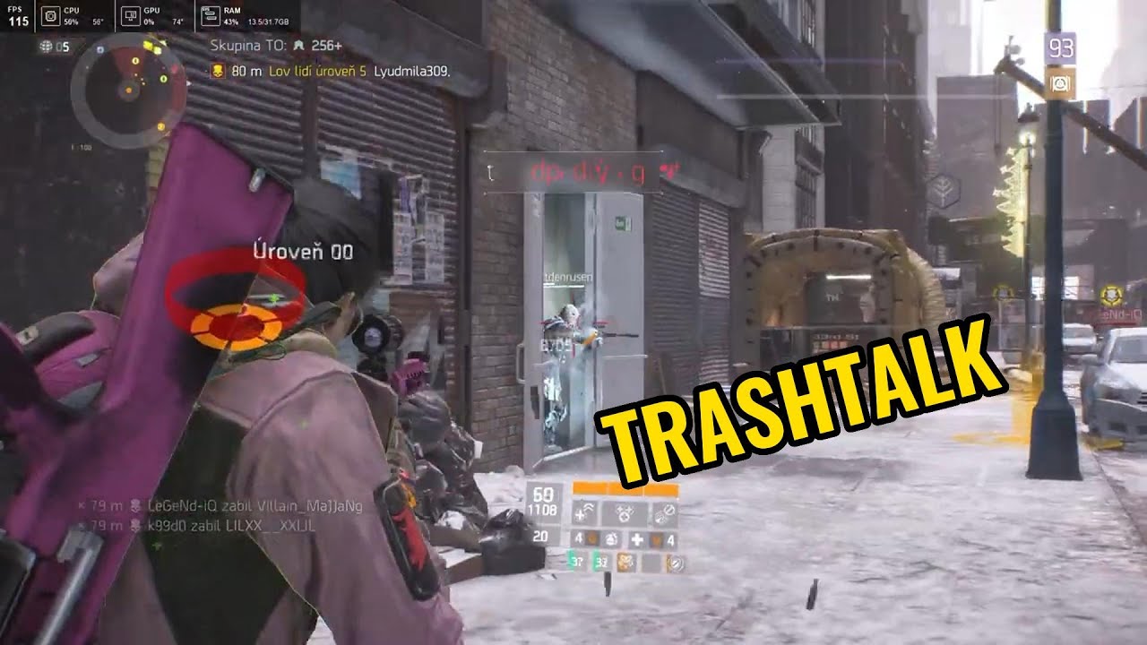 Tom Clancy’s The Division 1. (archive trash talk video with meme player Richie)