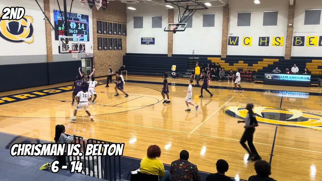 William Chrisman vs Belton - C team gold - Boys Basketball