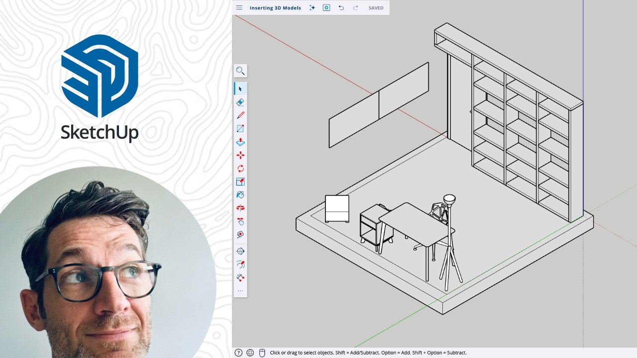 SketchUp Web - 7 - Экспорт и импорт файлов онлайн
