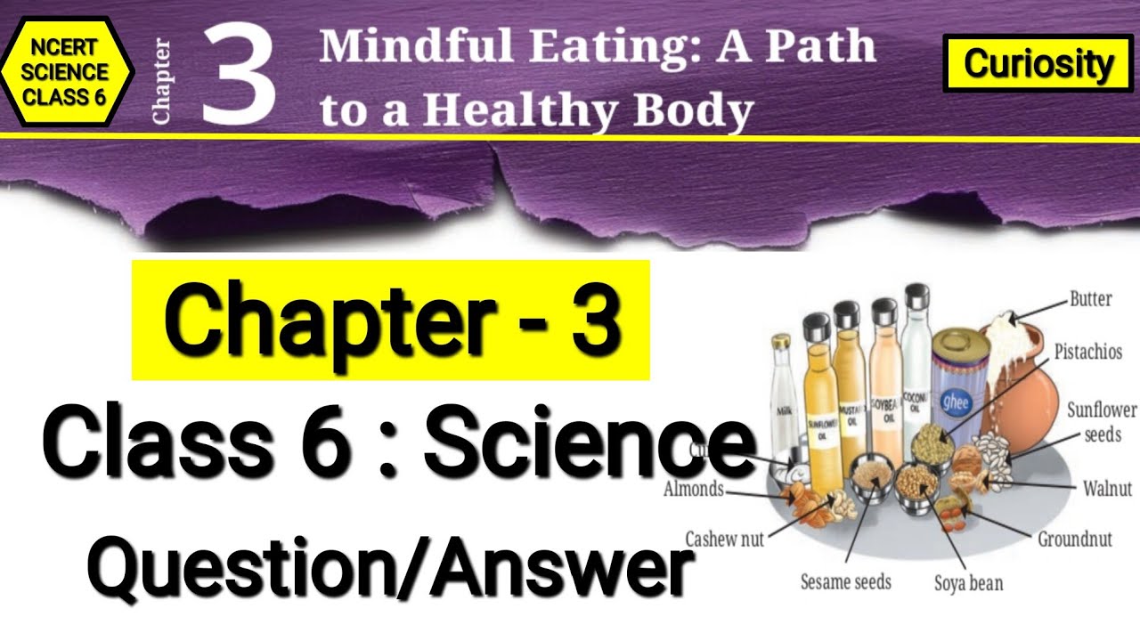 Class 6 Science Chapter 3 | NCERT Question Answer | Mindful Eating | A Path to a Healthy Body