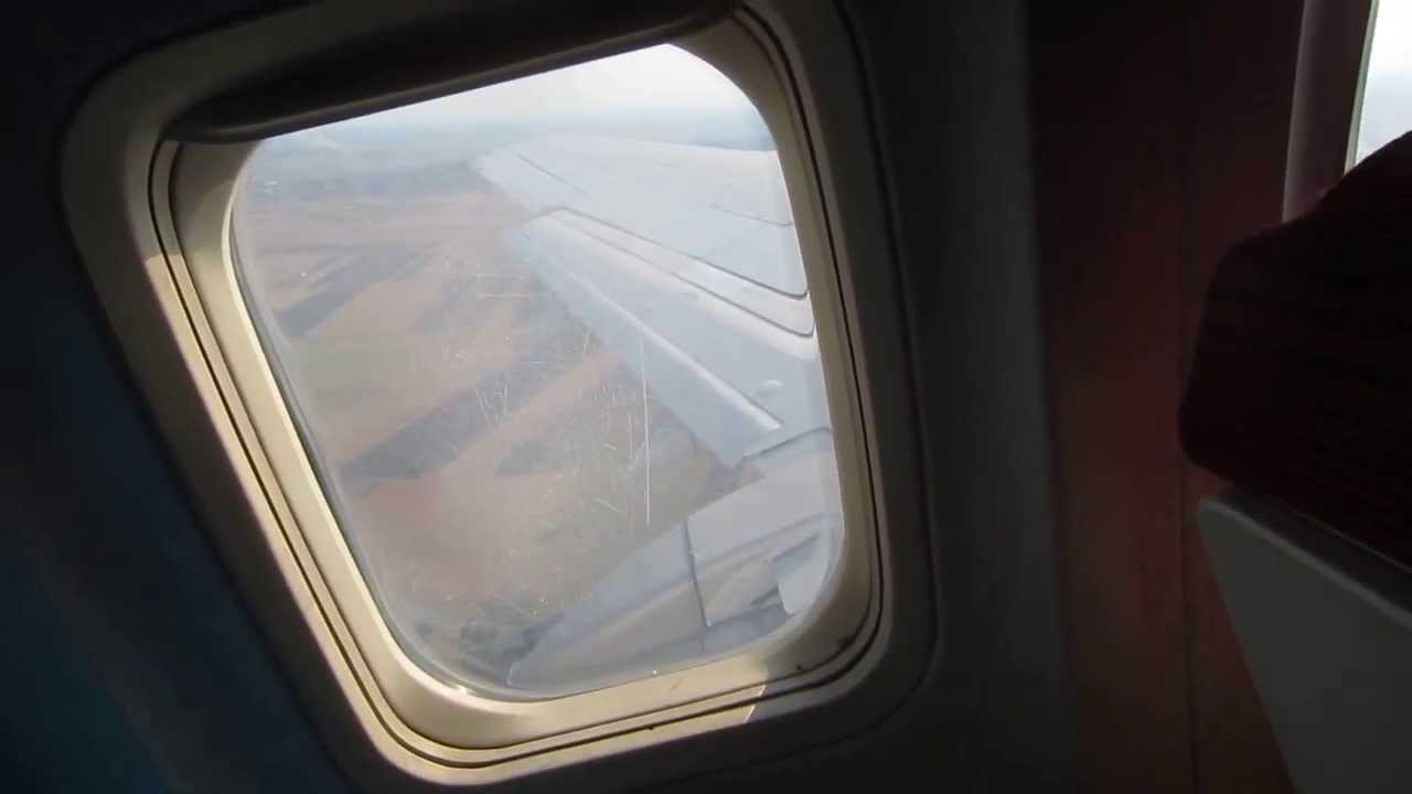 Aviogenex B737-200 Takeoff from Belgrade, Serbia - Window View