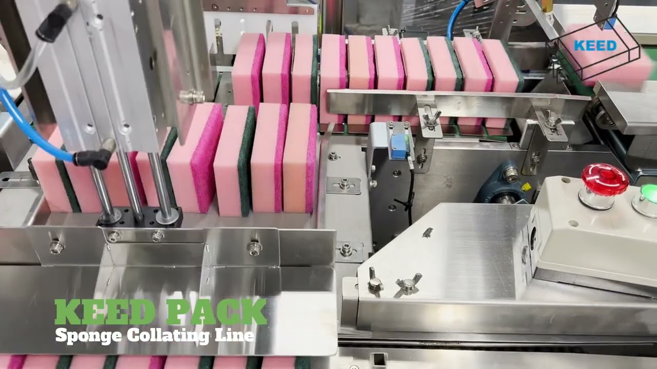 KEED TW - Scrub Sponge Collating & Packing Line