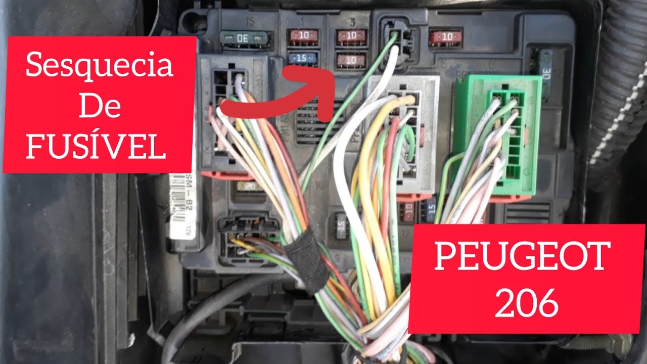 Sequência De FUSÍVEIS Do Peugeot 206 | EP-113