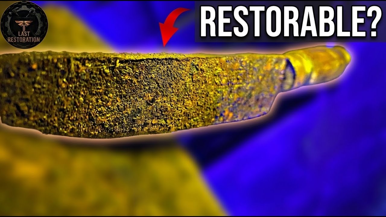 Completely Rusted Knife Restoration - You Won't Believe the Result 🛠️🔪