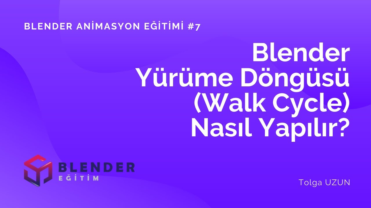 Yürüme Döngüsü (Walk Cycle) - Blender Animasyon Eğitimi #7