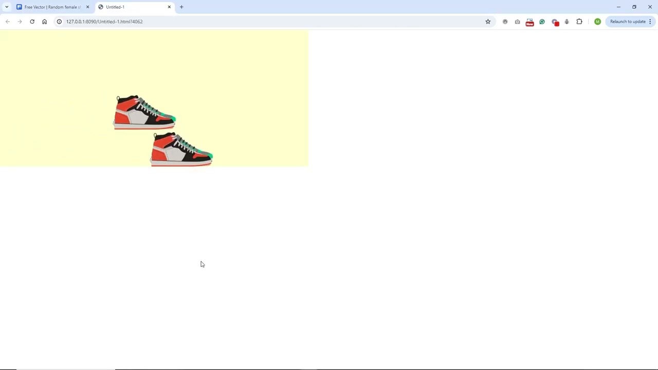 Adobe Animate CC - Simple HTML5 Banner - Walking shoes
