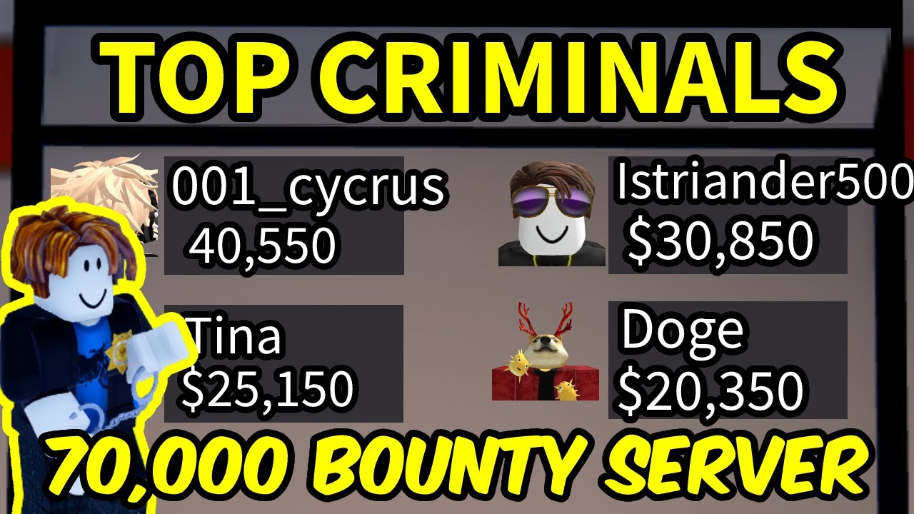 I FOUND a 70,000 BOUNTY SERVER! | Roblox Jailbreak