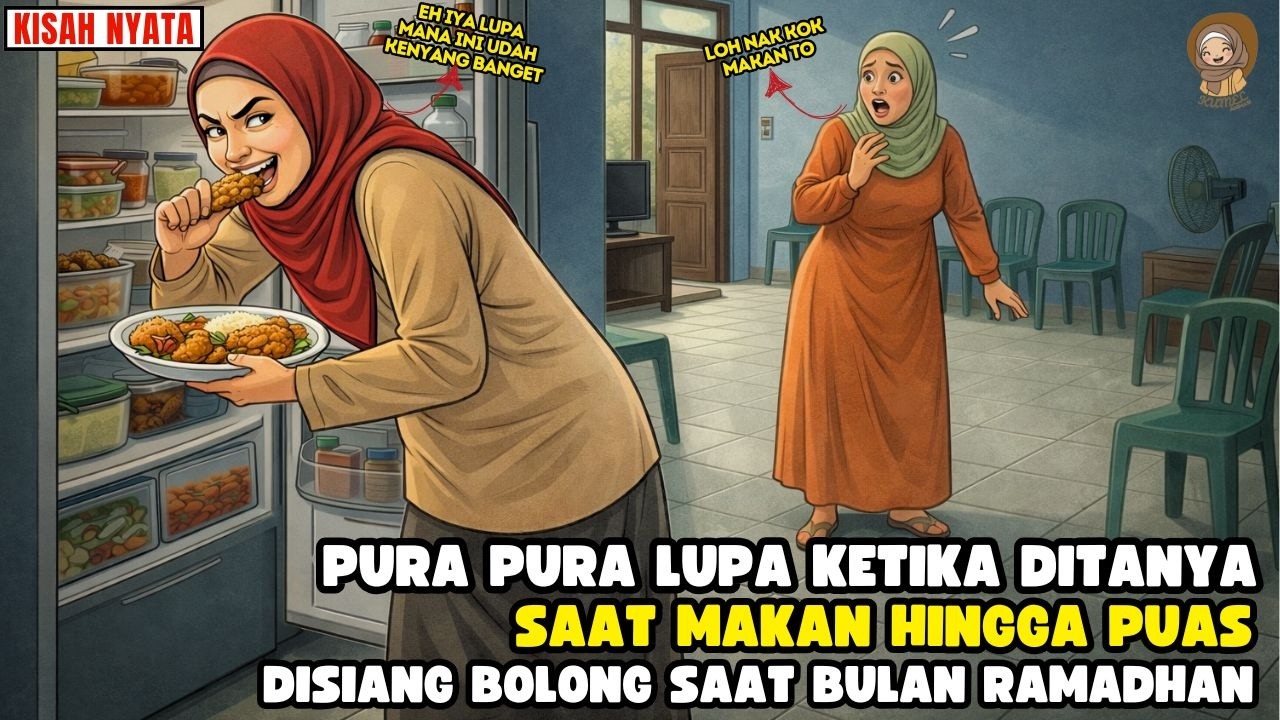 AZAB WANITA PURA2 LUPA BIAR BISA MAKAN PUAS & KENYANG DI SIANG BOLONG PAS RAMADHAN II SINETRON AZAB