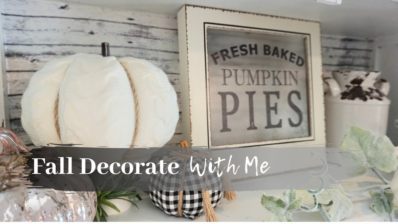 FALL DECORATE WITH ME 2019 | FARMHOUSE KITCHEN | NEUTRAL FALL DECOR