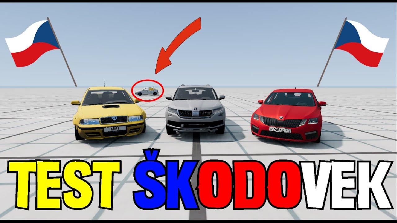 Testuju Škodovky v BeamNG.Drive! 😍