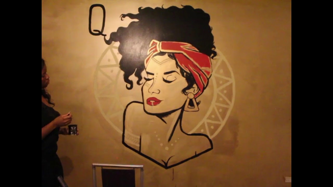Black Queen Mural by NCO Art