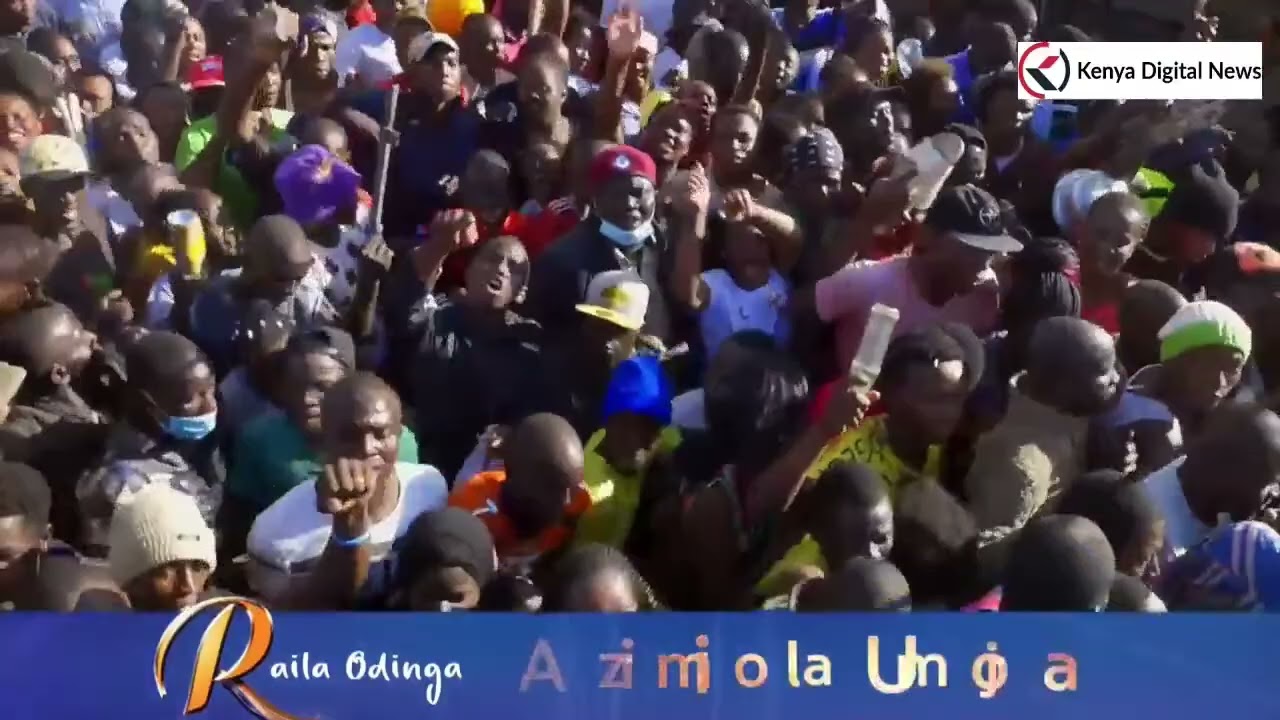 SONGS AND DANCES AS RAILA LEADS DEMOS IN MATHARE, NAIROBI!!