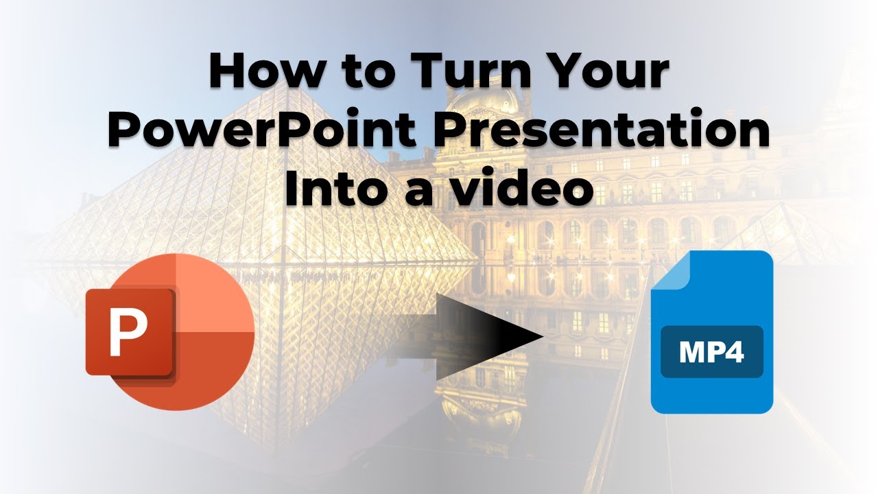 How to Turn Your PowerPoint Presentation into an MP4 Video