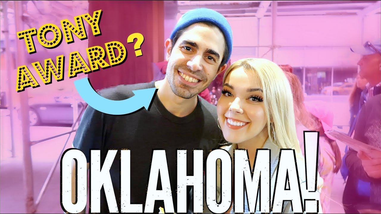 Seeing OKLAHOMA on Broadway + Stagedoor!!! 🤠 New York Travel Vlog