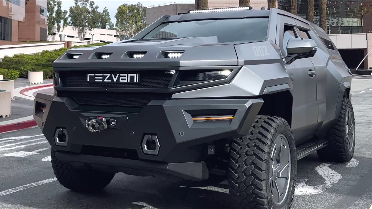 $700 000 REZVANI VENGEANCE - 810 HP! POV, dynamic, exterior, interior. Road legal military truck!