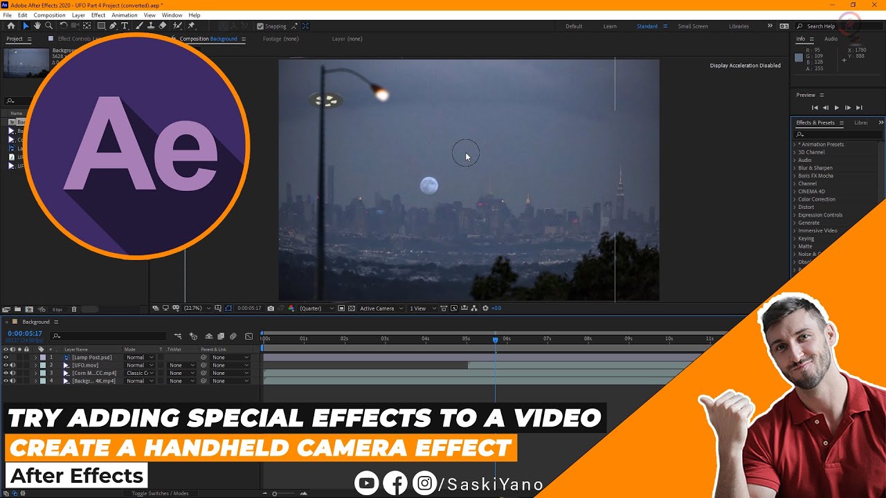 Create a Handheld Camera Effect in After Effects