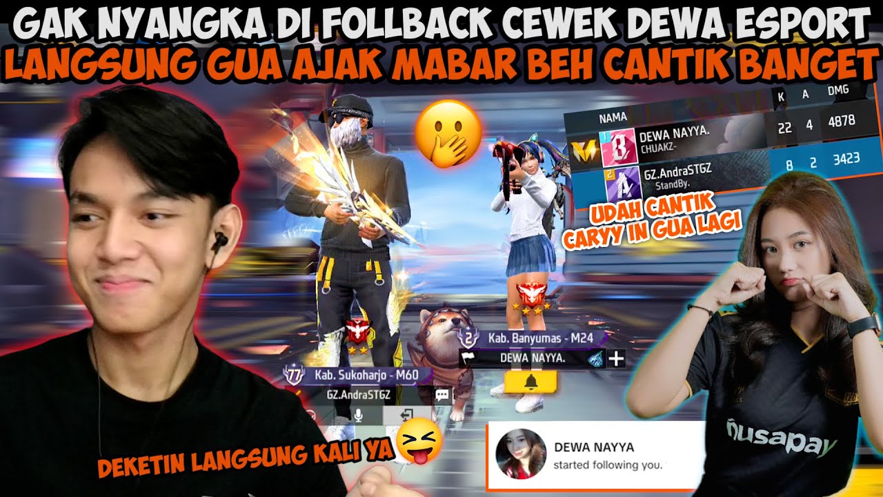 GAK NYANGKA DI FOLLBACK DEWA NAYYA LANGSUNG GUA GOMBALIN & AJAKIN MABAR🫶