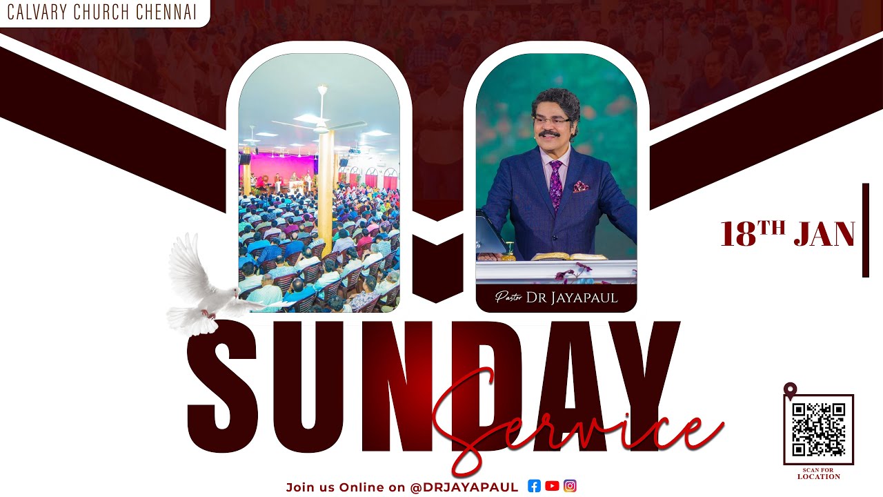 #live #tamil #sundayservice | 18-JAN-2026 | Calvary Church Chennai ‪@DrJayapaul‬ #2026