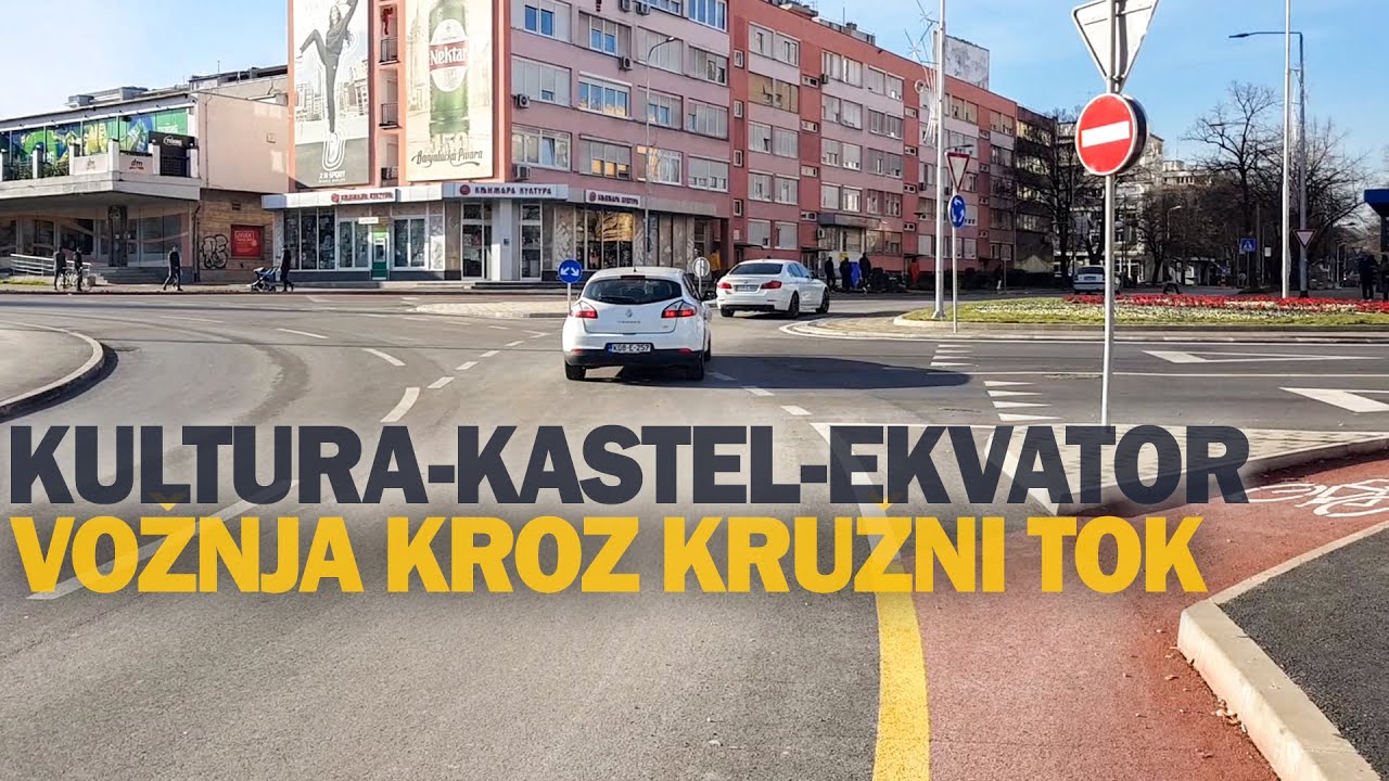 Banja Luka - Kružni tok kod Kulture (vožnja)