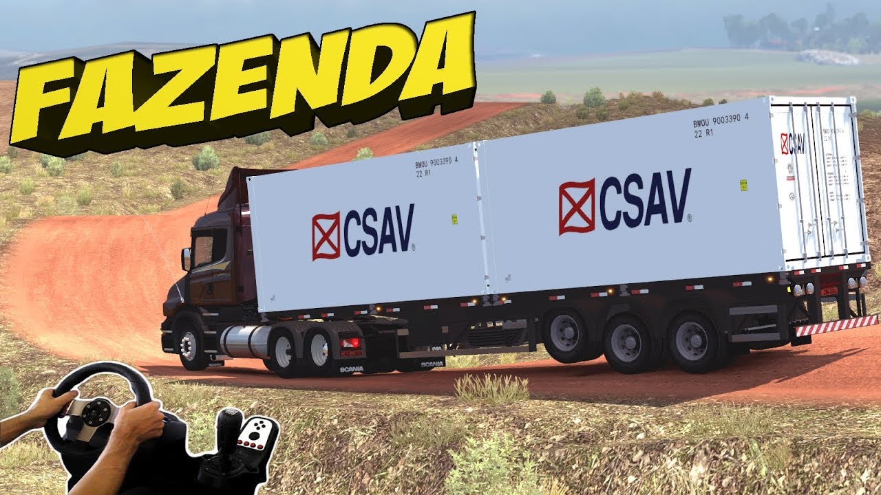 SCANIA 124 BICUDA NO CONTÊINER - INDO CARREGAR NA FAZENDA - ETS 2 MODS