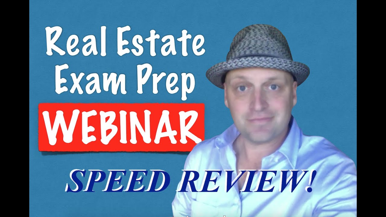 1 Hour Real Estate Exam Review with Irene