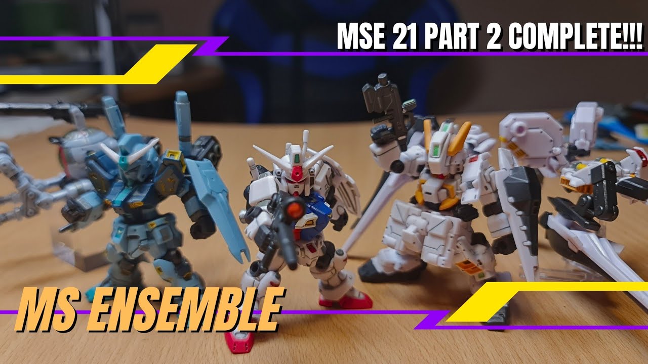 Effort Build-MS Ensemble Part 21 Pt.2-Complete!!! Gundam GP01 & MP Nu Gundam