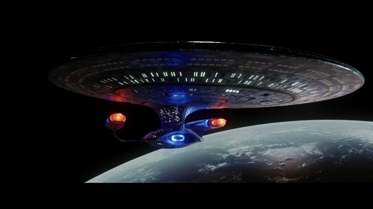 USS Enterprise NCC-1701-D Miniature Shots Collection #1 (AMT 1:1400 model)